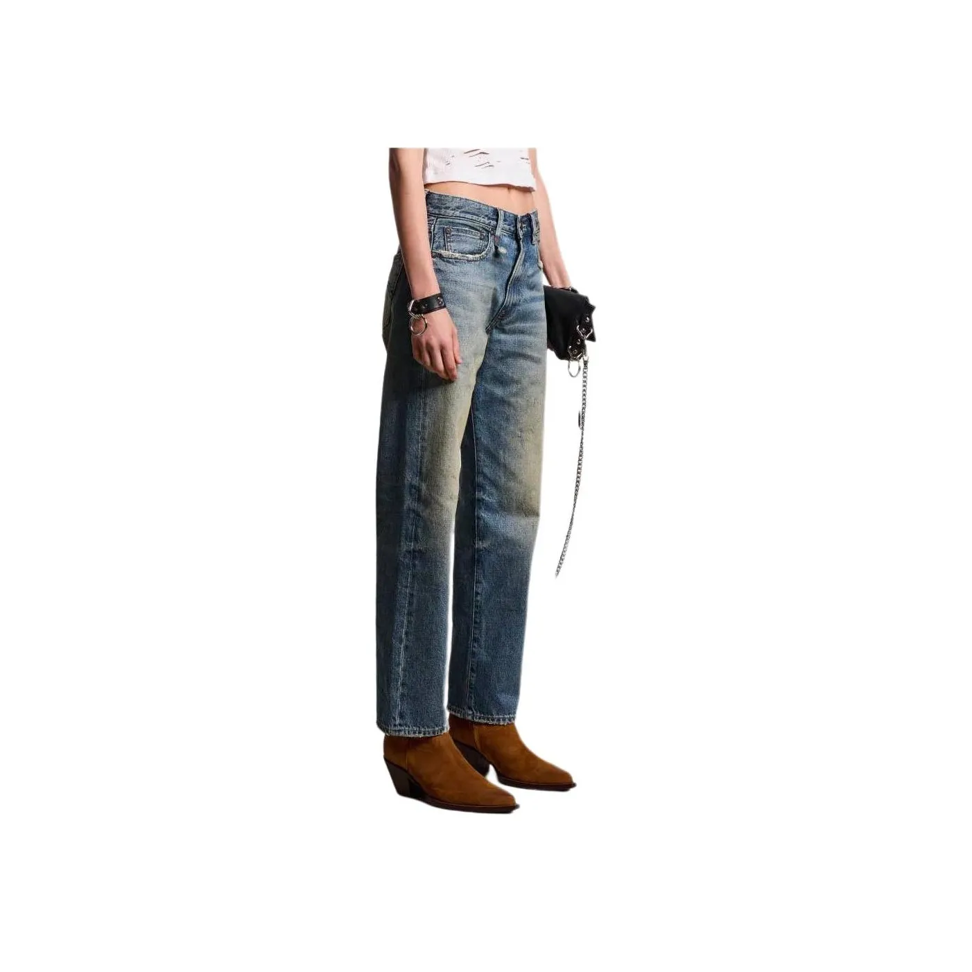 R13 Boyfriend Cropped Jeans