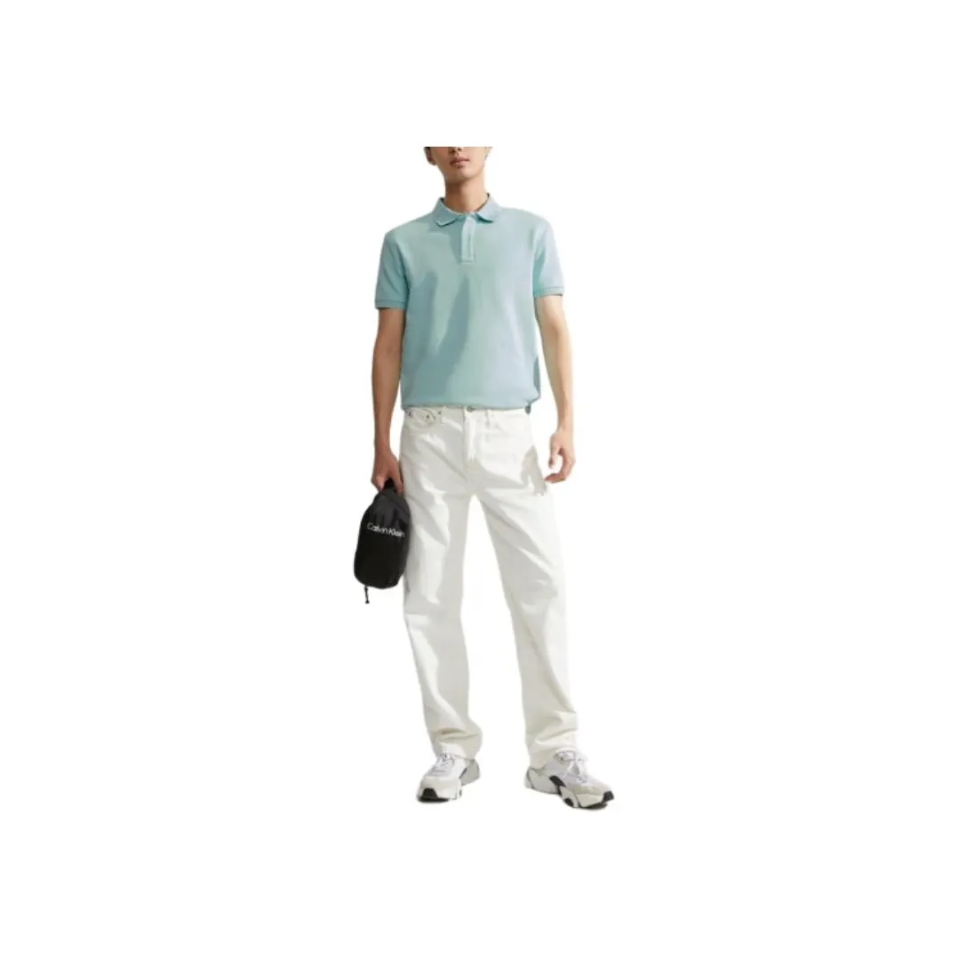 CALVIN KLEIN Polo Shirt Men's Biquan Green