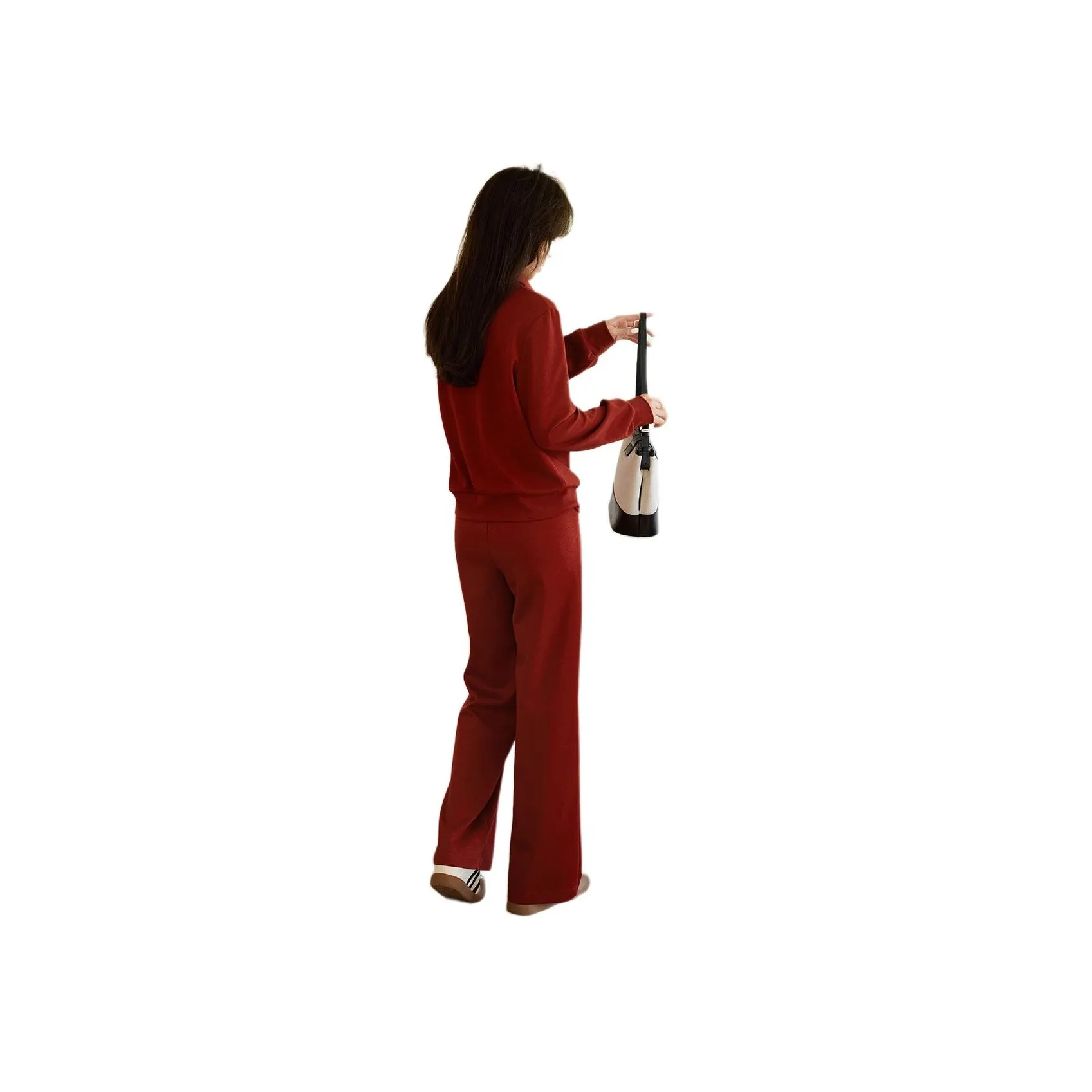 Mo Han Yi Mei Casual Suit Women's Cherry Red
