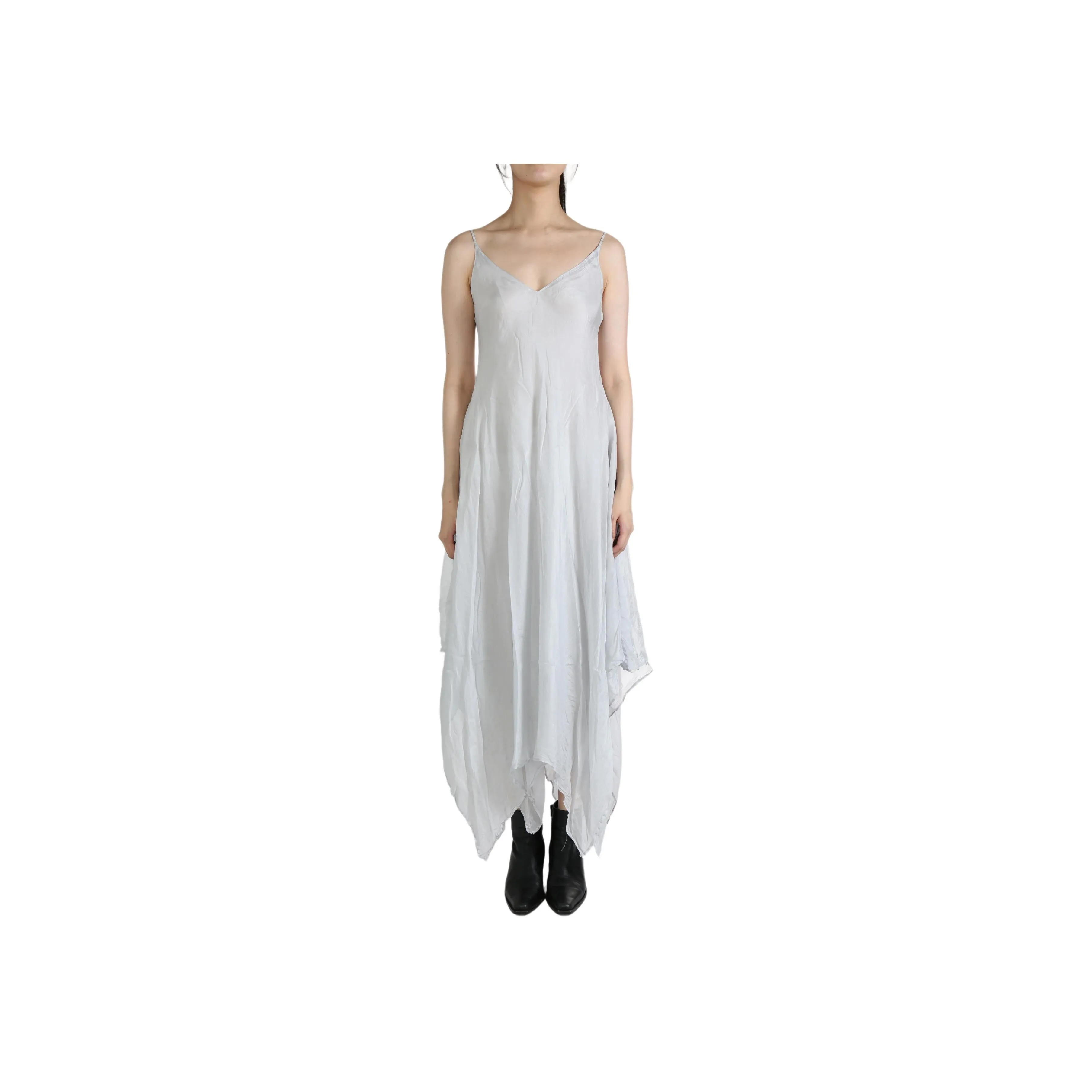MARC LE BIHAN Asymmetric Silk Dress