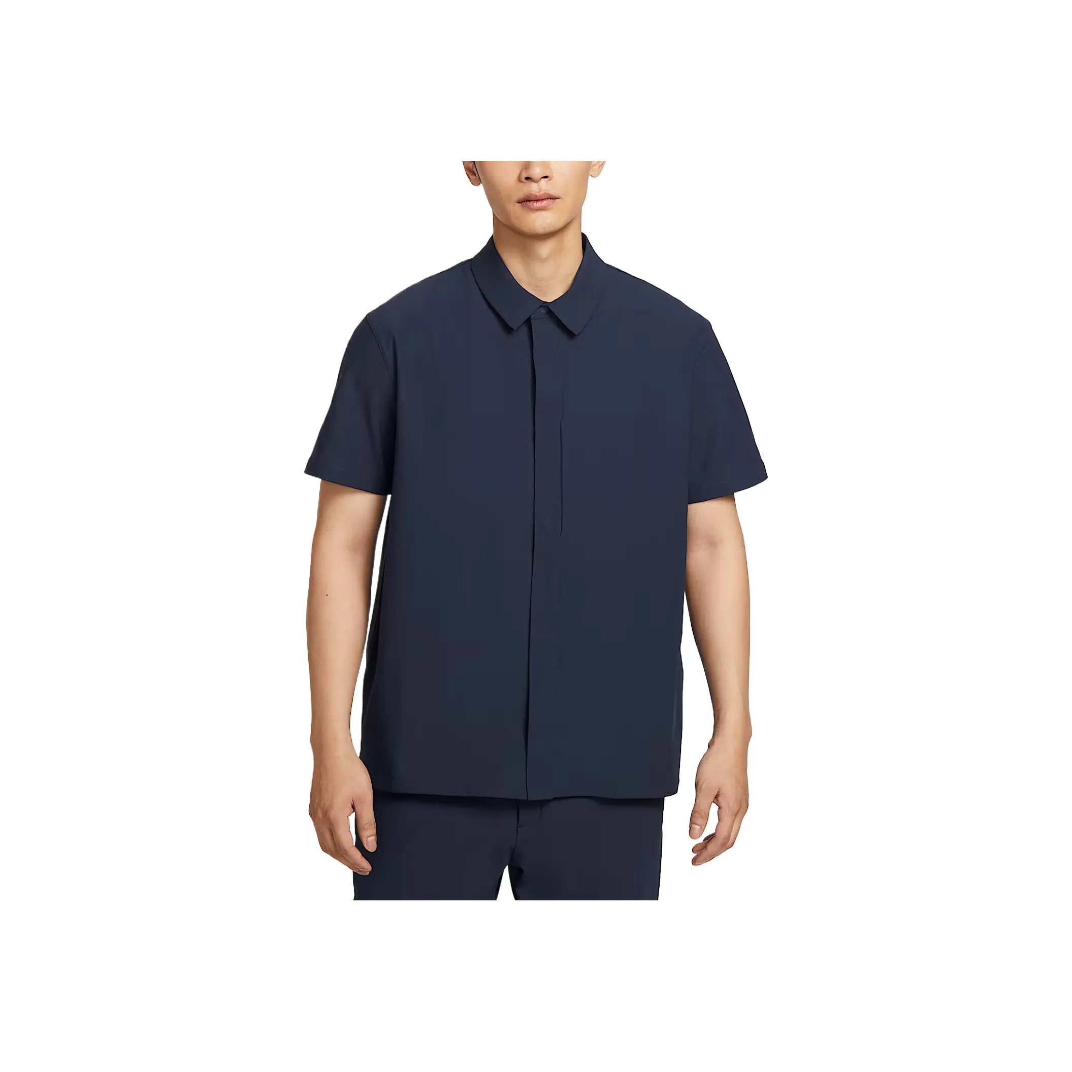 Nike Dri Fit Обсидиан Темно-синий Черный Мужские Рубашки