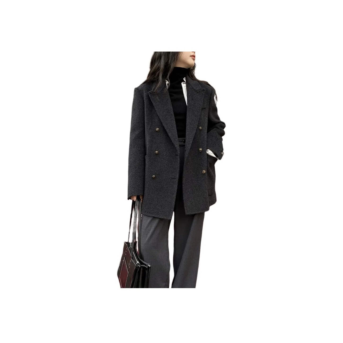 IQC Jackets Coats Women's Charcoal Gray