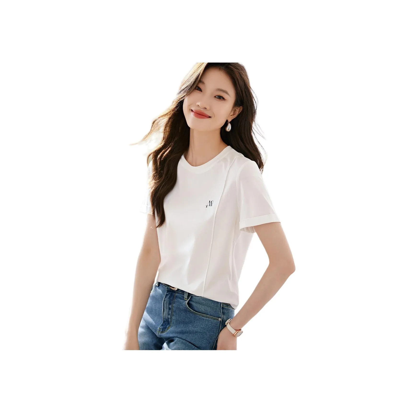 Mo Han Yi Mei T Shirt Women's Raw White