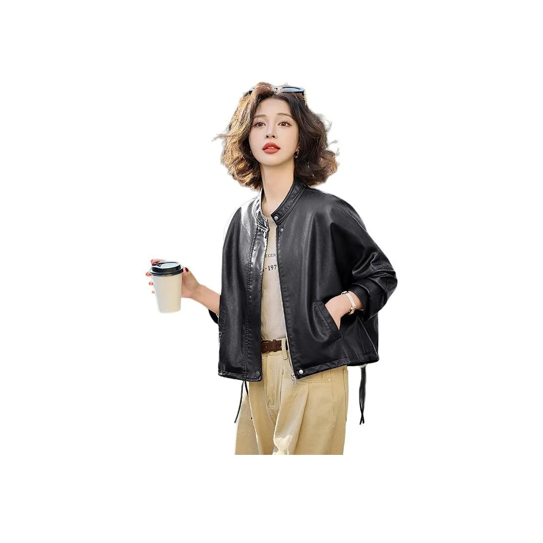 Yi Mengyuan Leather Jacket Women's