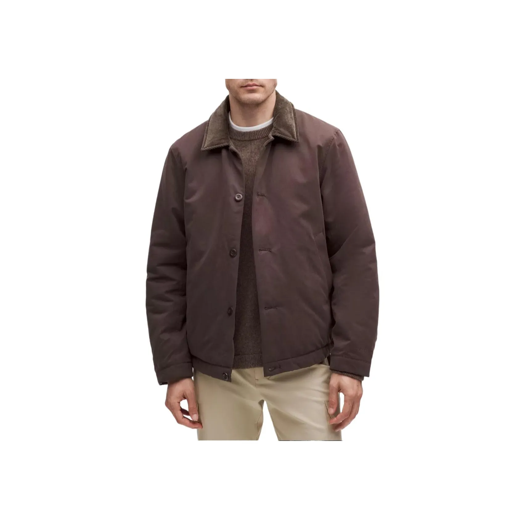 lululemon Пуховая куртка Мужская Кофейного цвета
