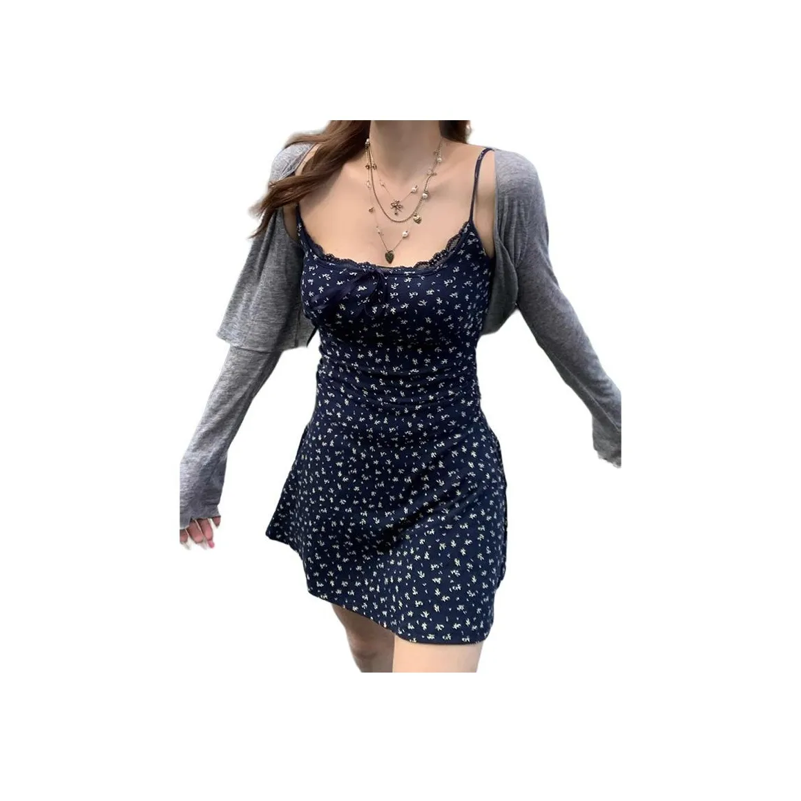 9c collective Синий Юбка Женские Слиплатья