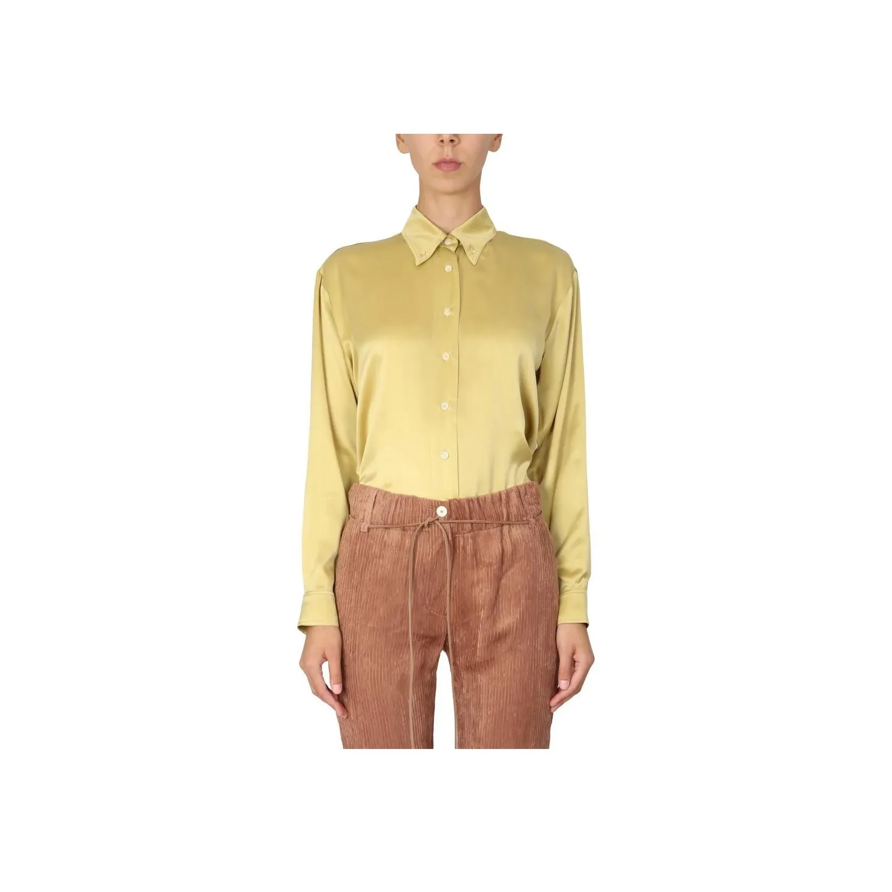 Alysi Button down Silk Blouse