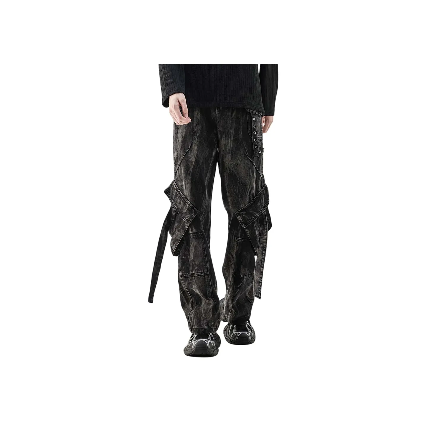 EYEUNDERSTAND Jeans Unisex Smoke Gray