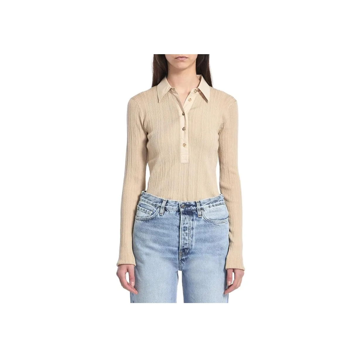 TOTEME Поло Женское Бежевое