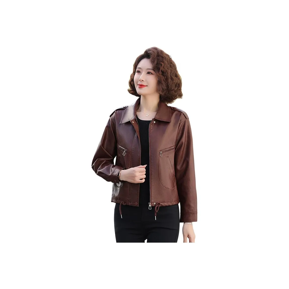 PIERRE CARDIN Кожа Куртка Женская