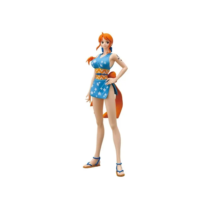 BANPRESTO Nami Glass Factory, One Piece, Land Of Wano, Kimono, Bonus Gift 25cm Scale Figures