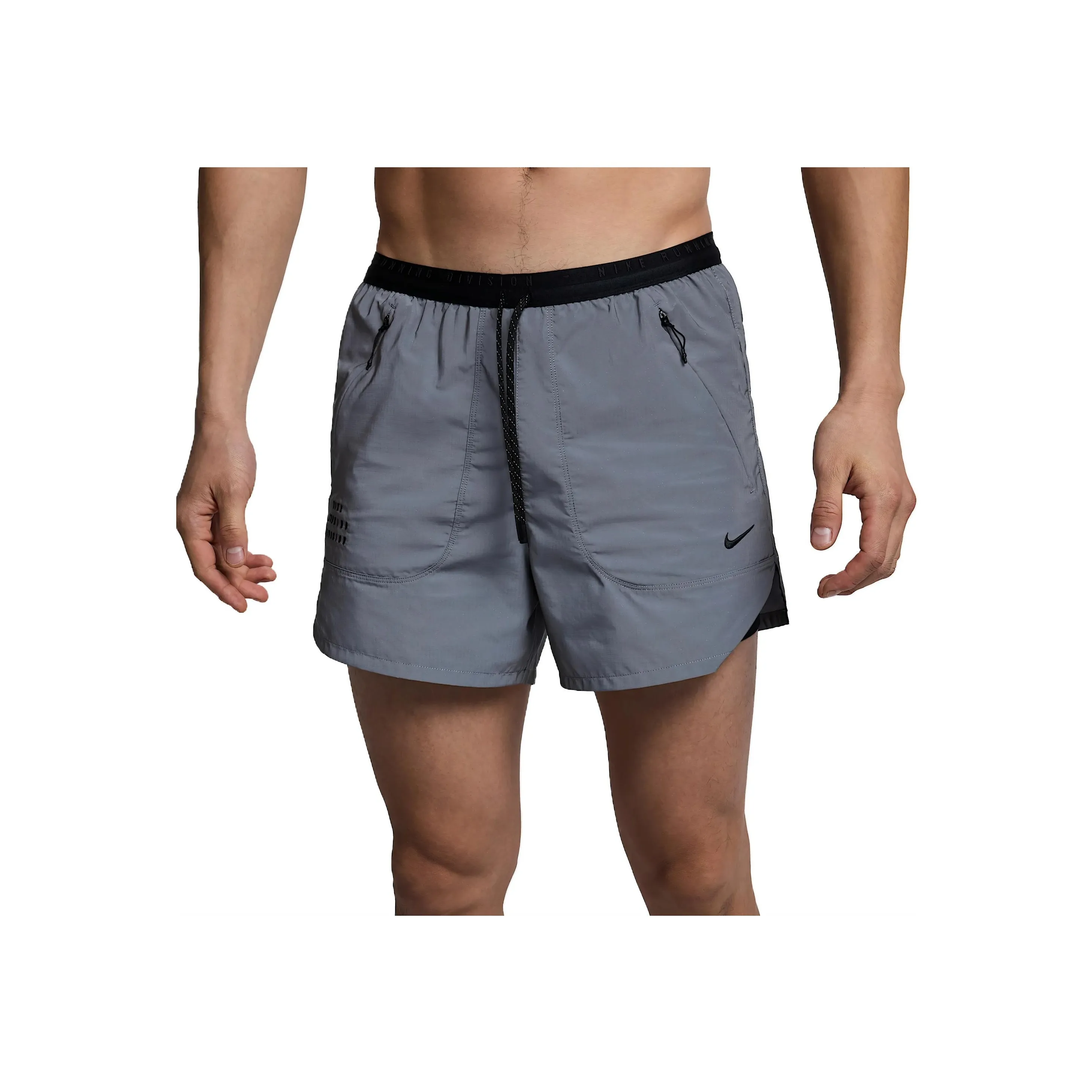 Nike Dri FIT ADV Running Division Casual Shorts Men's Reflective Silver/Black