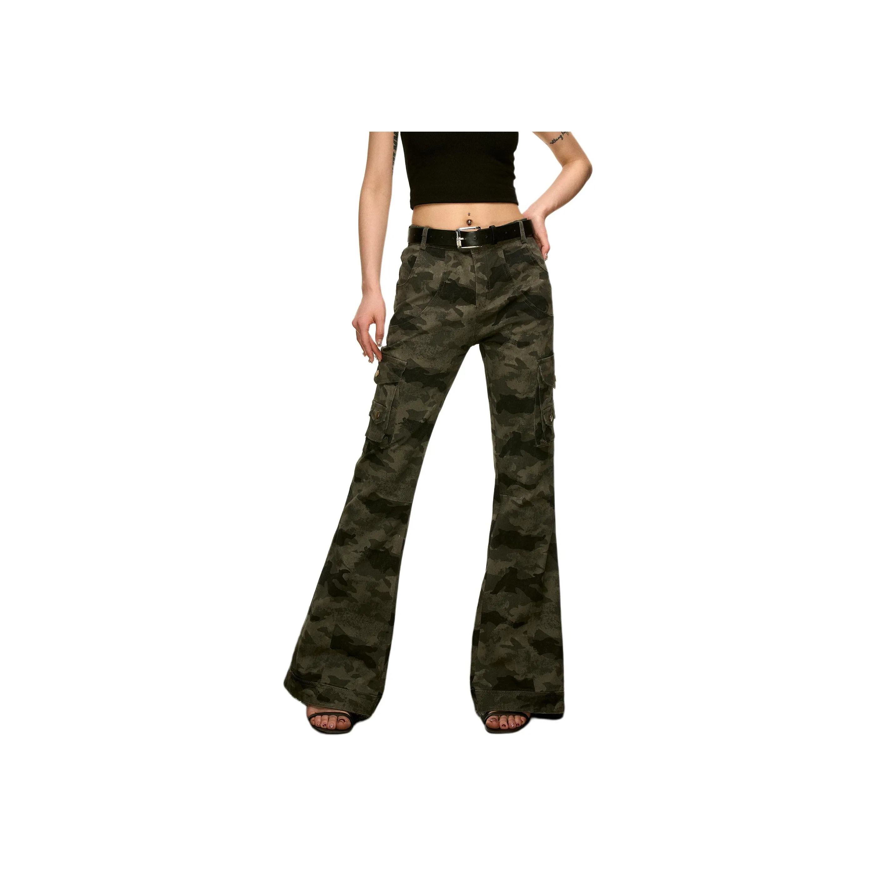 Aaisup Камуфляж Женские Брюки карго
