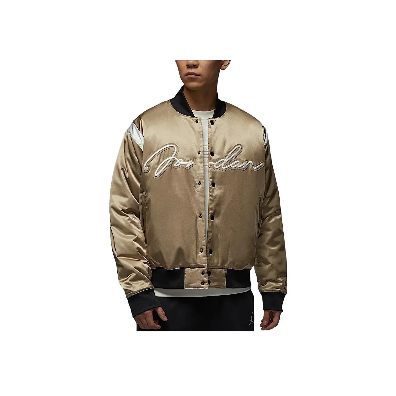 Jordan MVP FW24 Baseball Jacket Men's Desert Camouflage/Sail White