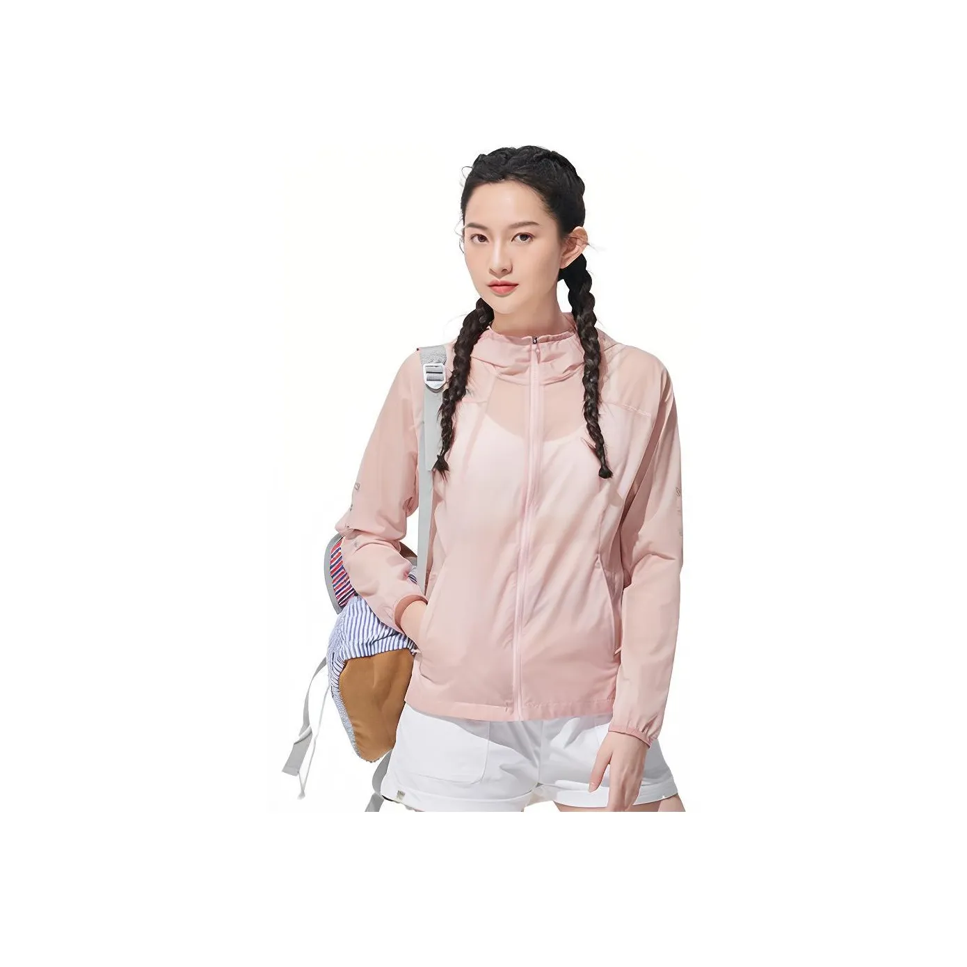 OUTDOOR PRODUCTS Дышащая и Водонепроницаемая одежда с защитой от солнца женская прозрачно-розовая