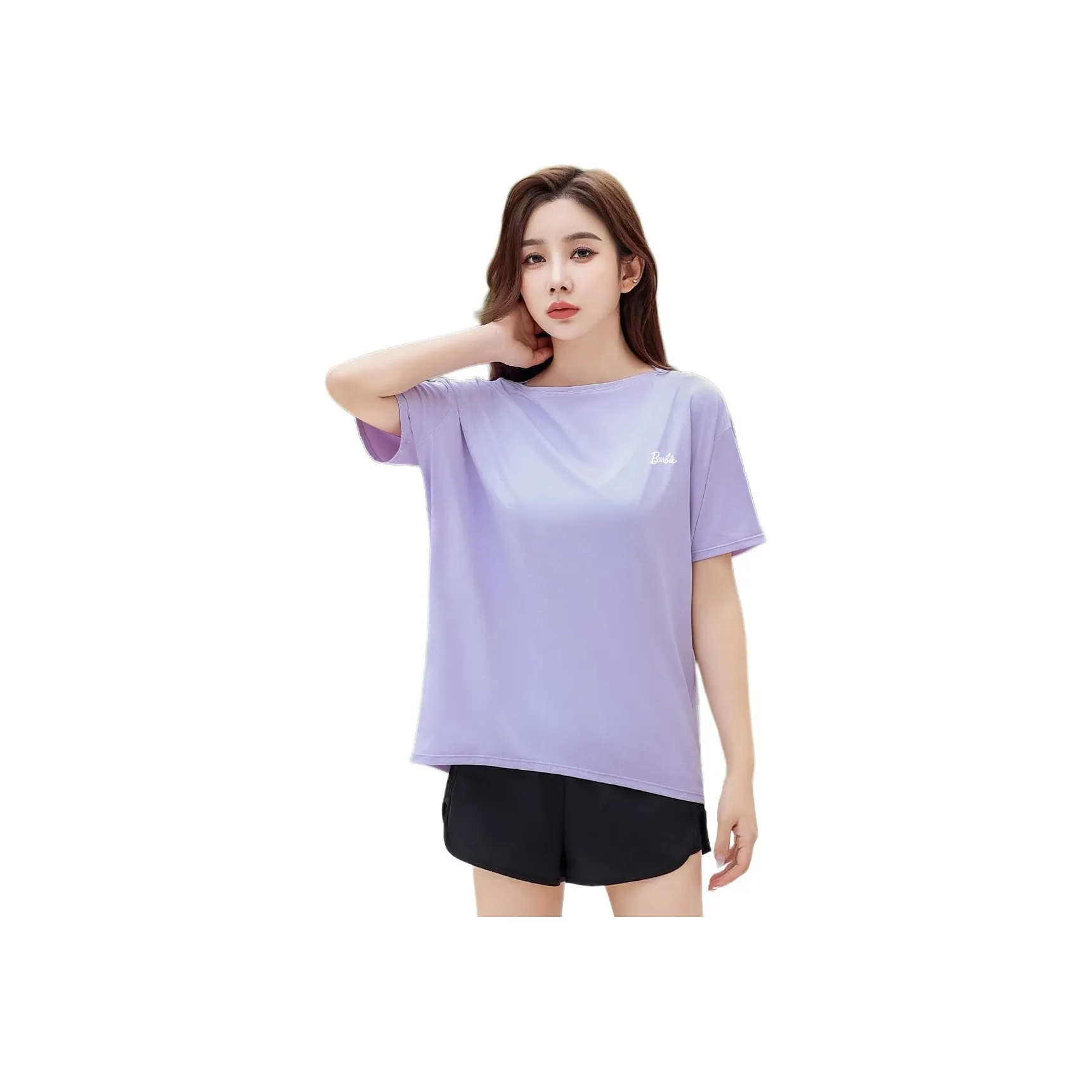 Барби Фантастический фиолетовый Женская Йога Т-рубашка