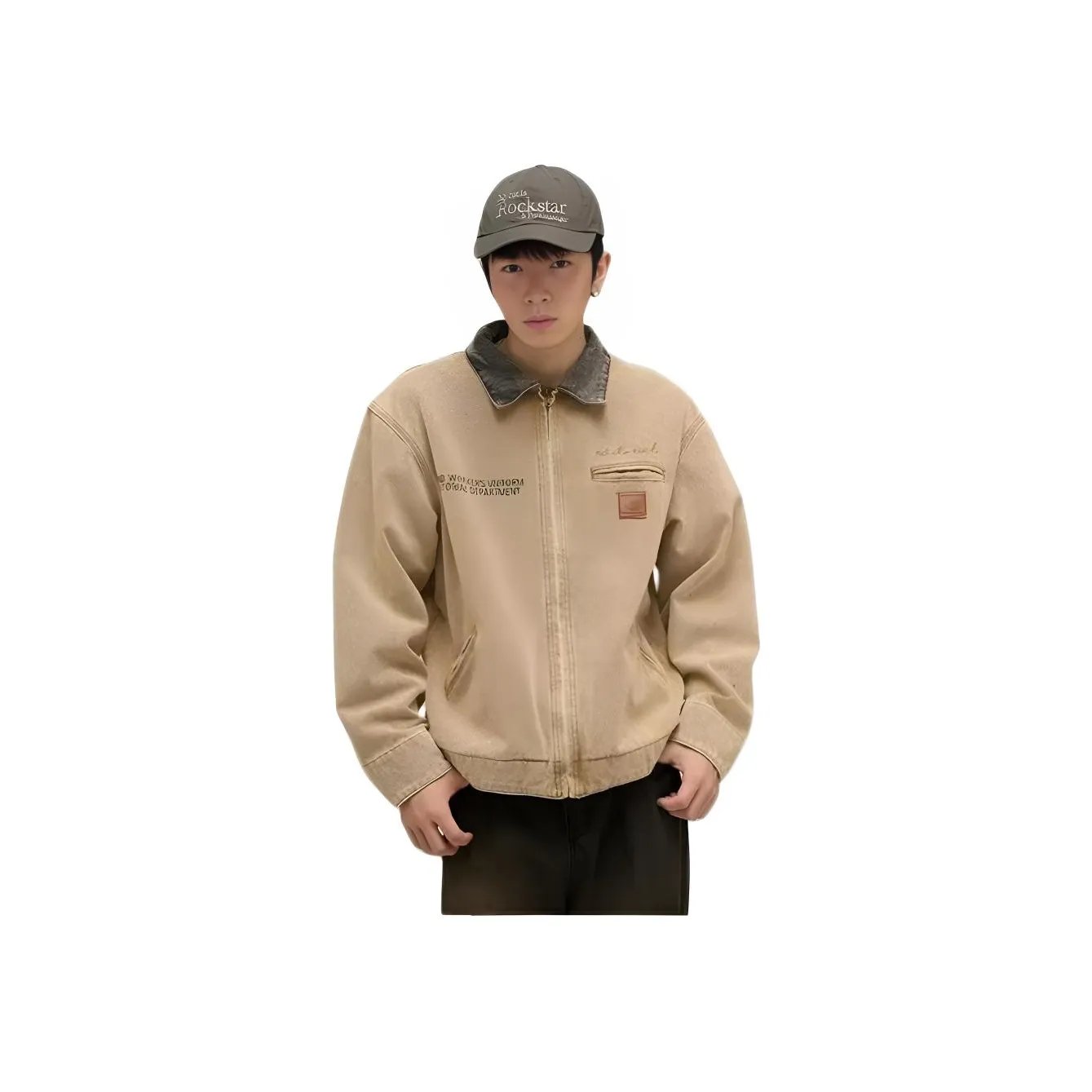 TONYBEAR Dapper Премиум Feel Cleanfit Zippers Деним Жакеты с отворотом Мужской