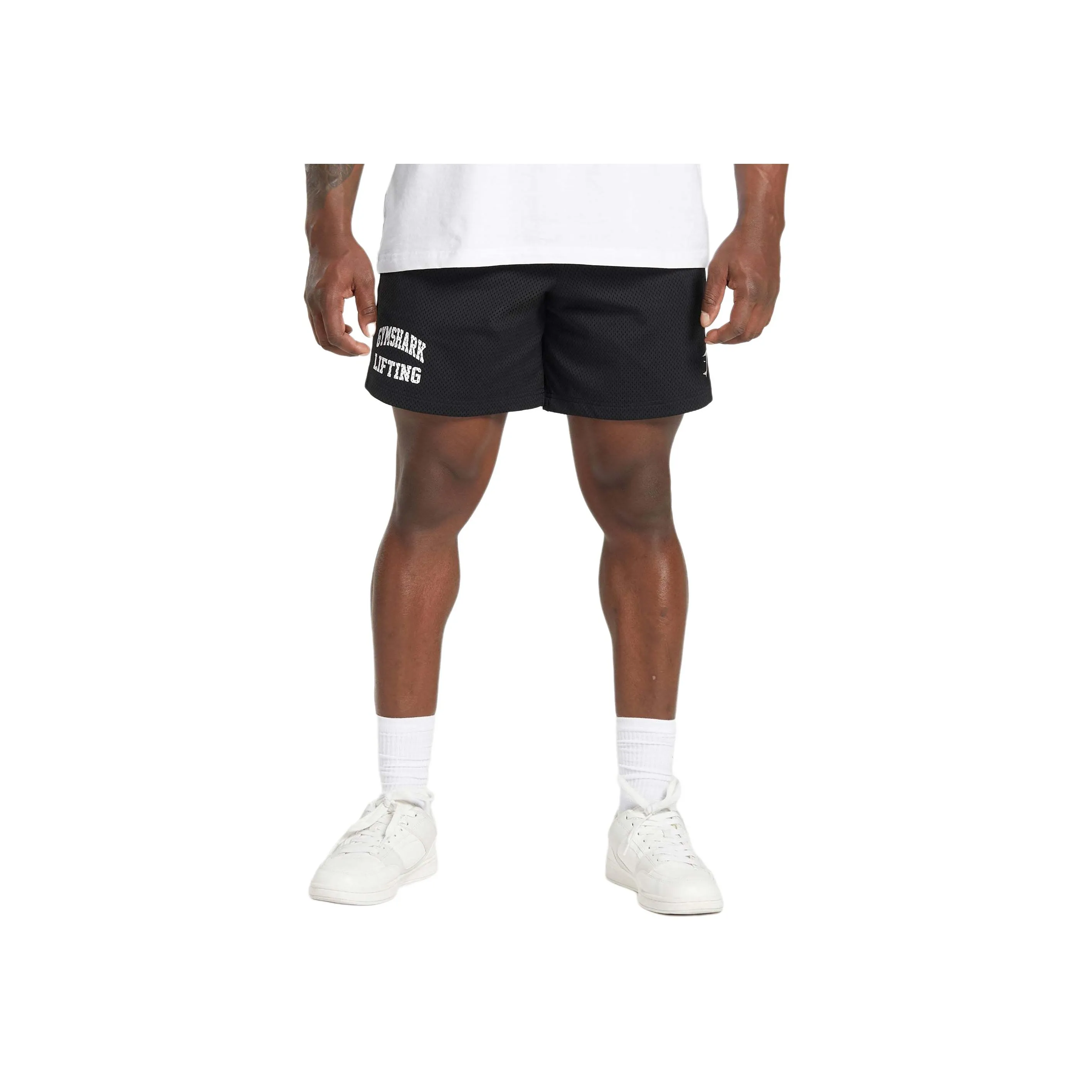 GYMSHARK LIFTING MESH 7' SHORTS Casual Shorts Men's Black