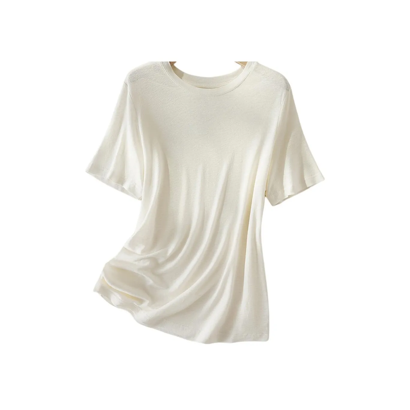 IHIMI T Shirt Women's Plain White