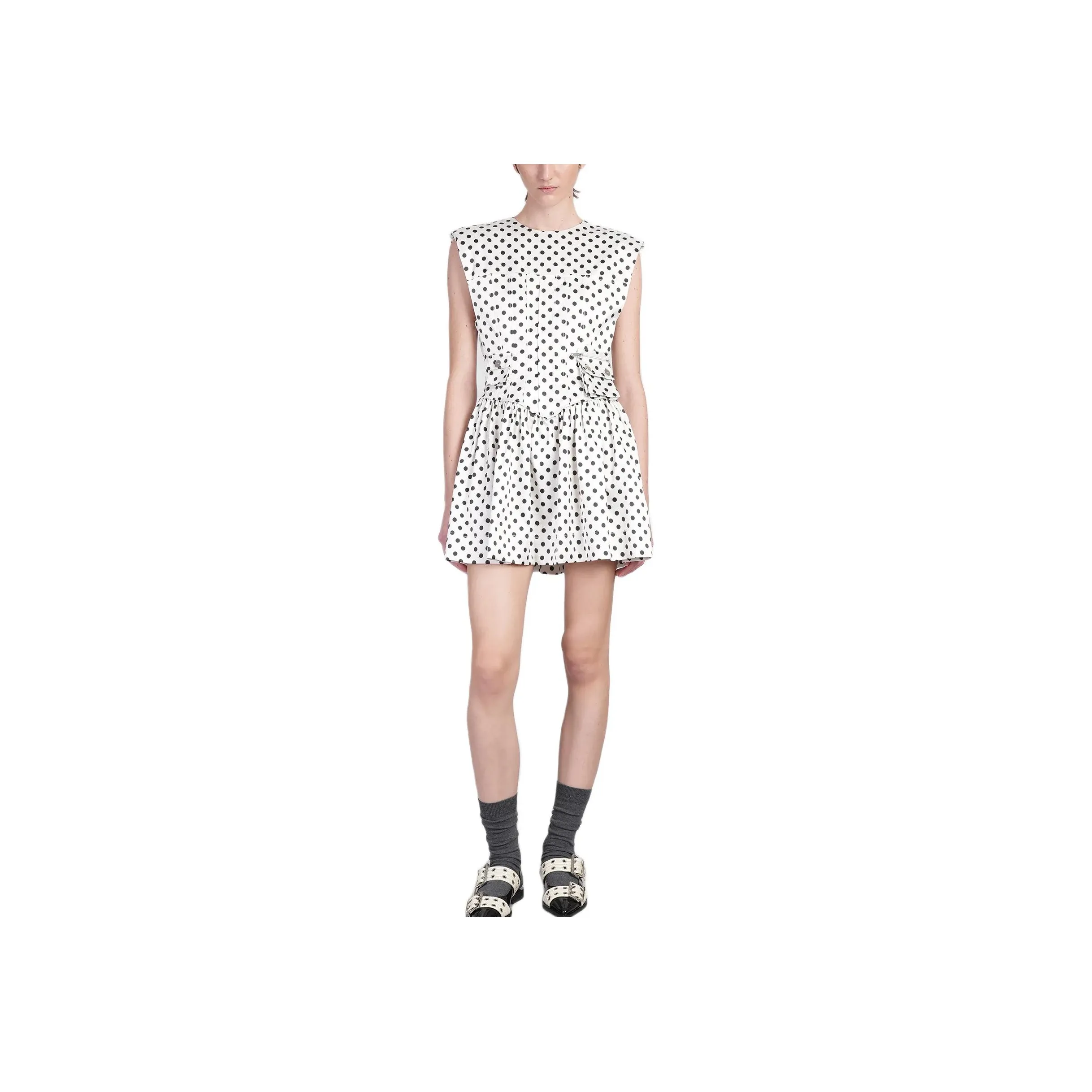 GANNI Polka Dot print Mini Dress