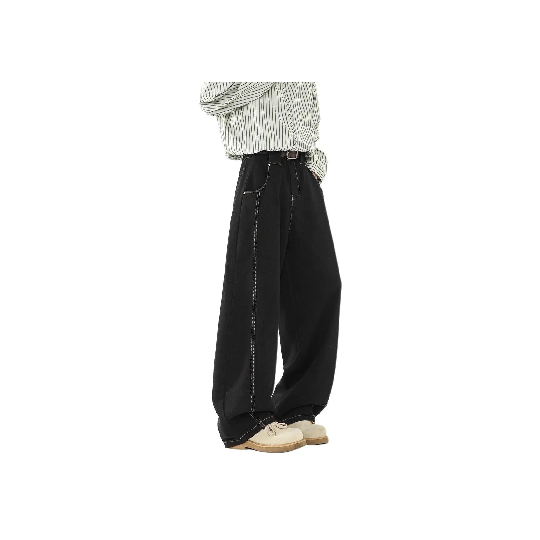 V37 Jeans Unisex Black