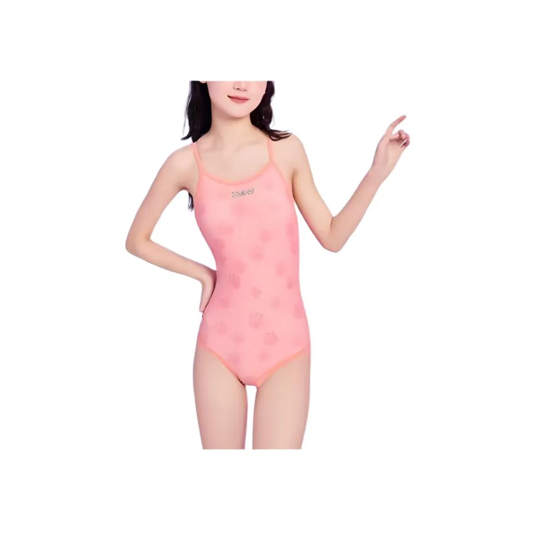 ZOKE Ван-Пис Купальник Женские Розовый Footprint