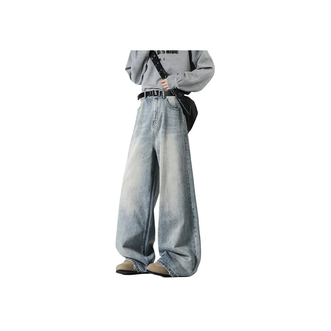 ROOMBOSE Jeans Unisex Washed Blue