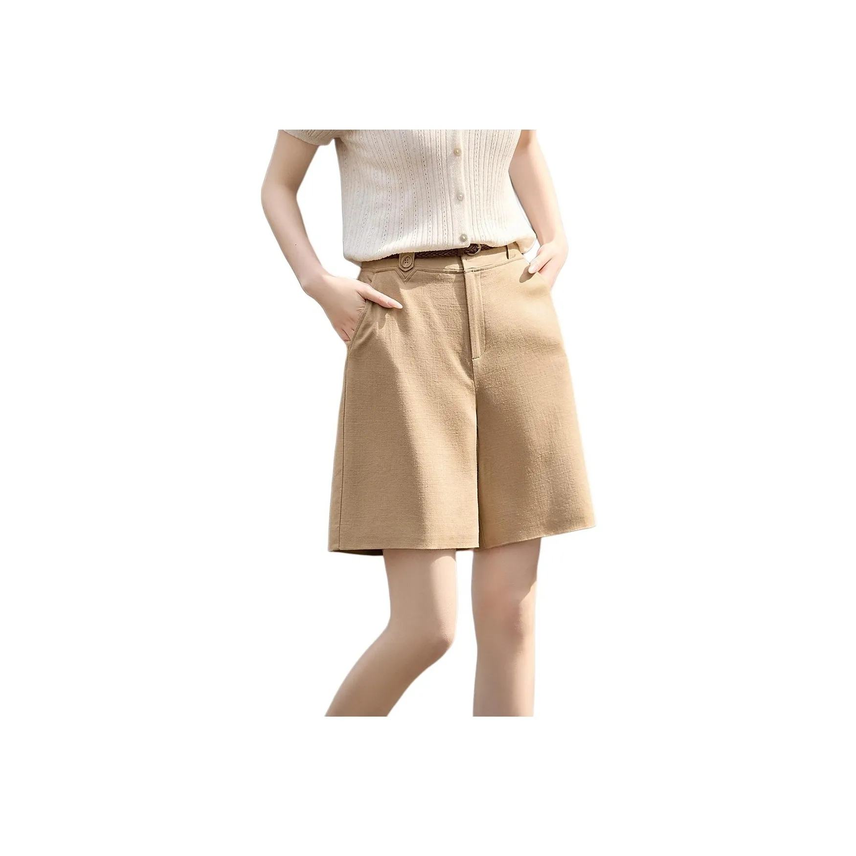 XWI Хаки Женские Повседневные Шорты