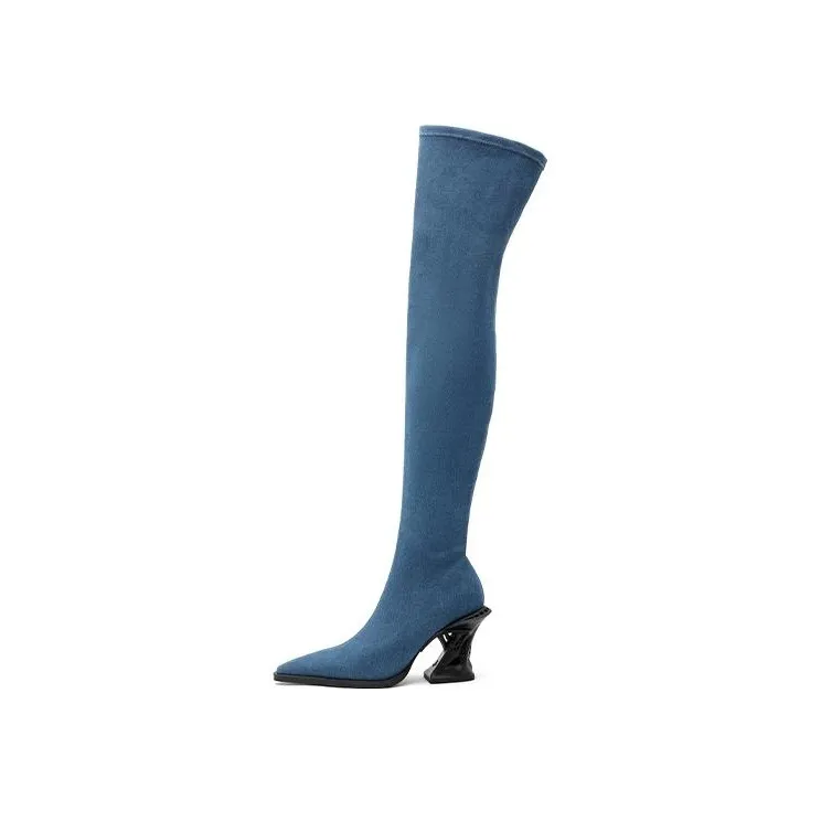 DAPHNE LAB Sugar free Series Over the knee Boots 8.5cm Women's