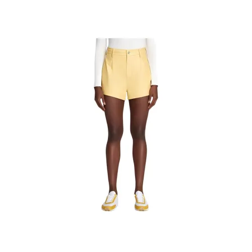 SEVEN FOR ALL MANKIND Желтые Женские Повседневные Шорты