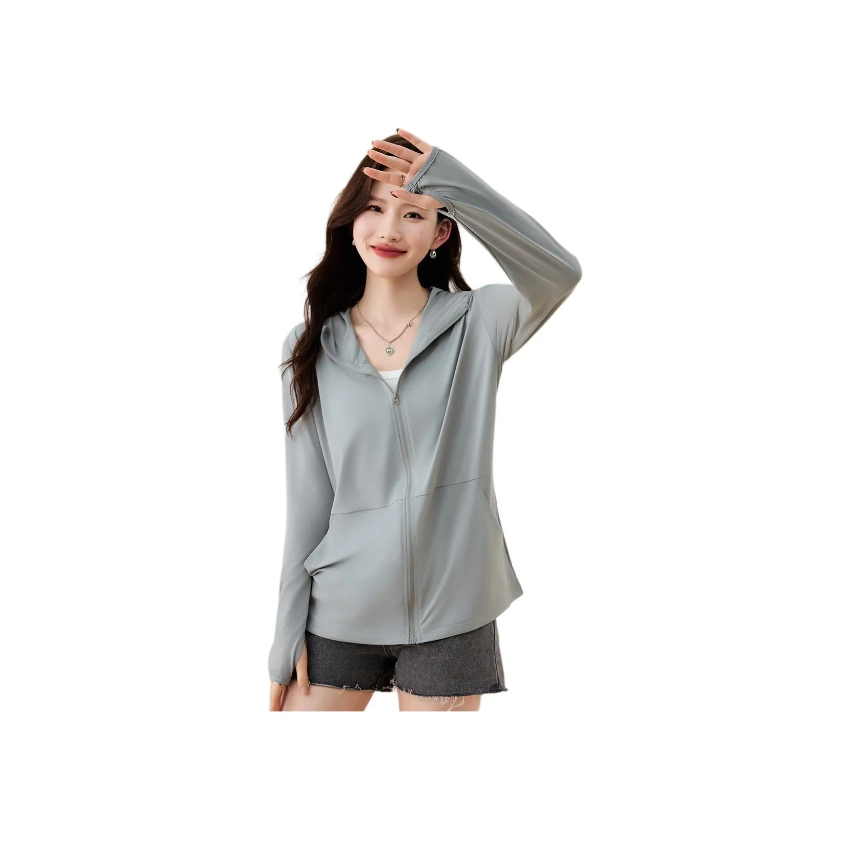 X MOOM Sun Protection Sun Protection Clothing Women's Gray