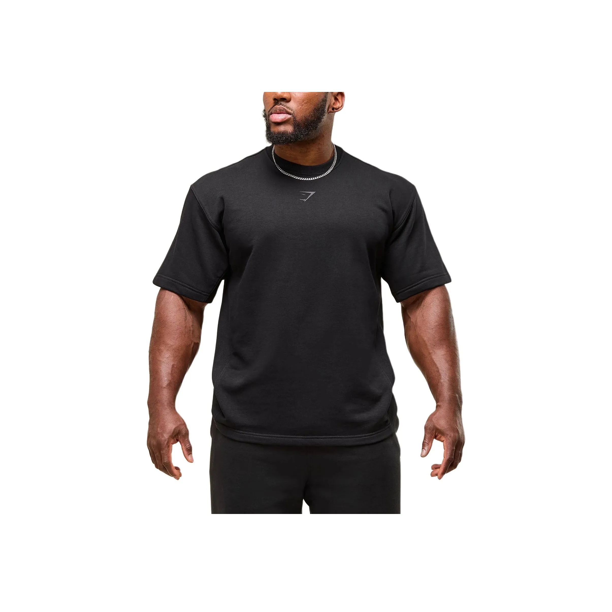 GYMSHARK Черные Мужские T-рубашки