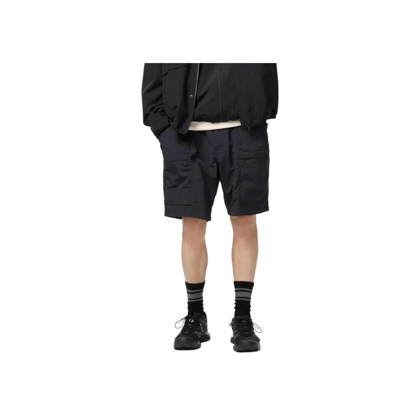 UNIQLO Повседневные шорты унисекс черные