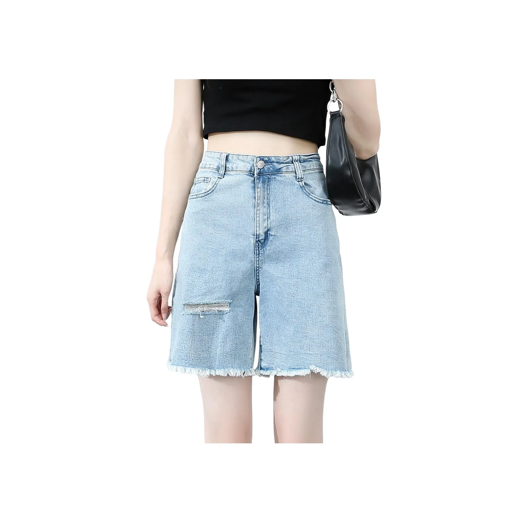 JEANSWEST Средне-голубые Женские Джинсовые Шорты