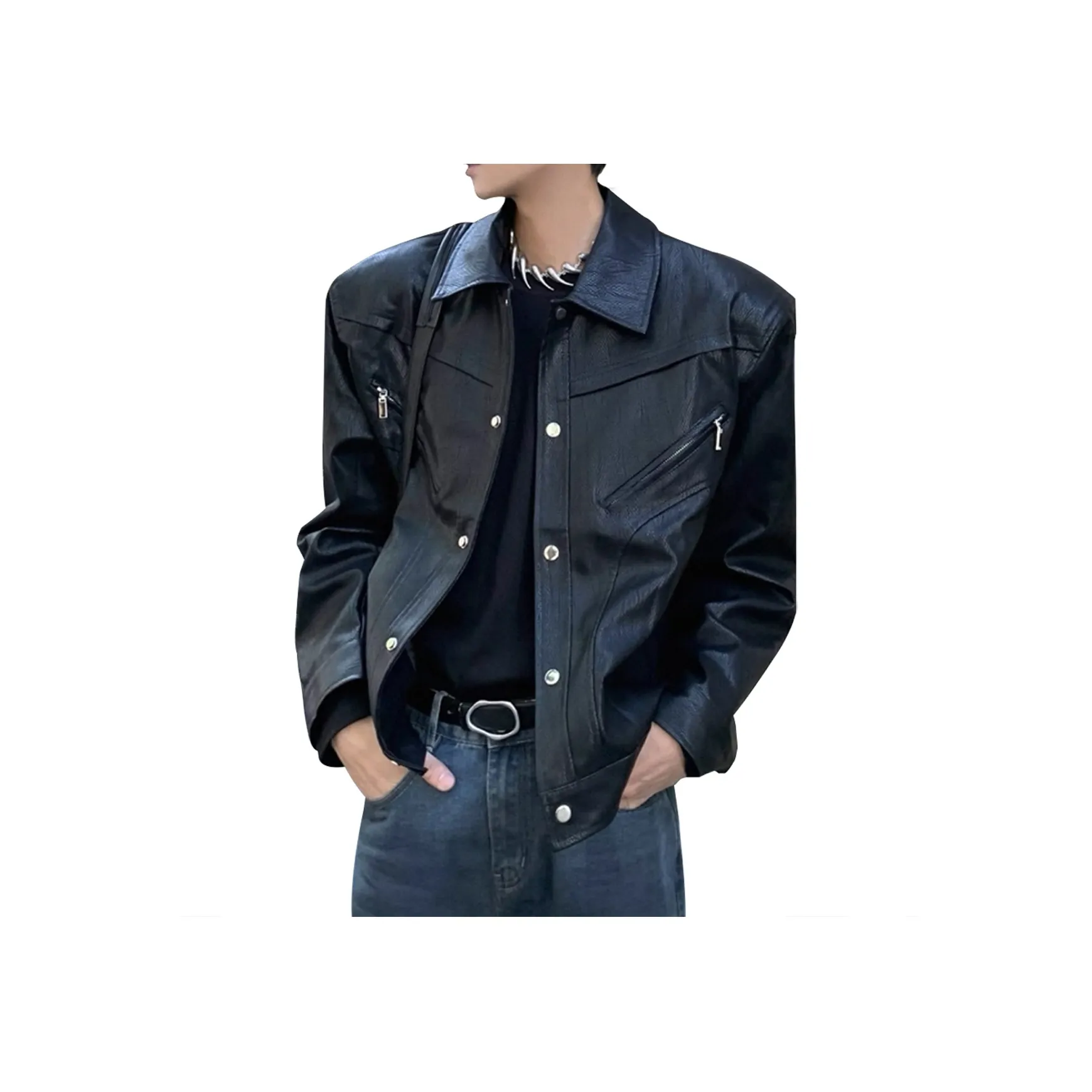 Lightning X Storm Кожа Куртка Унисекс