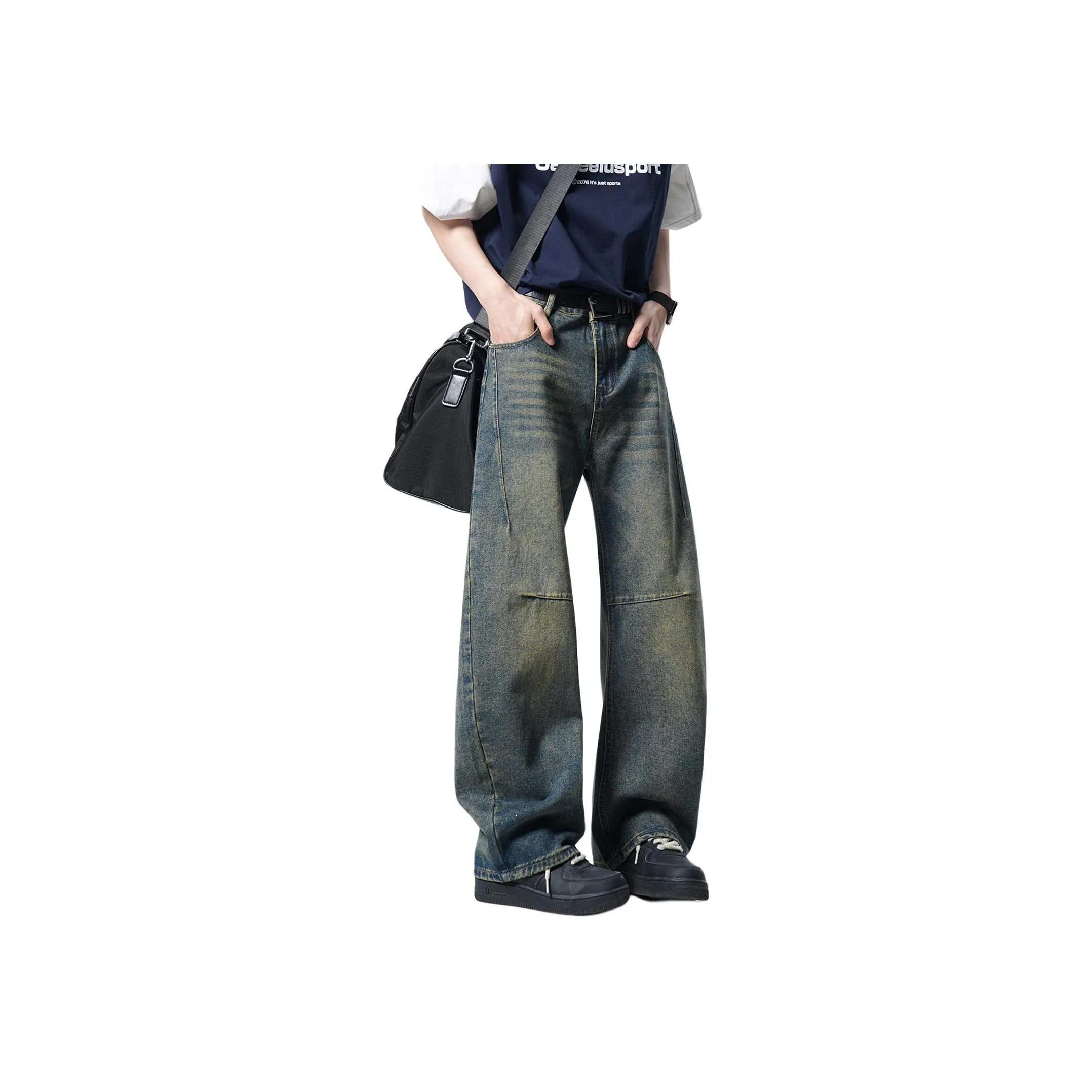 Menglaini Jeans Unisex