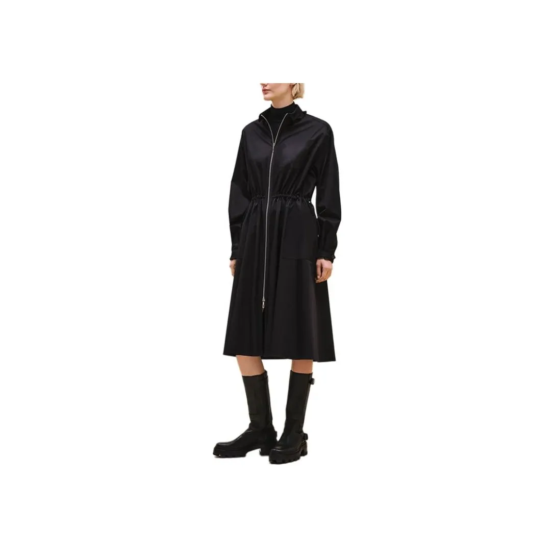 HERMES FW24 Long Sleeved Dresses Women's Black