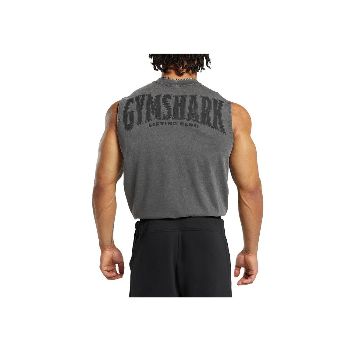 GYMSHARK Tank Tops Men's Gray