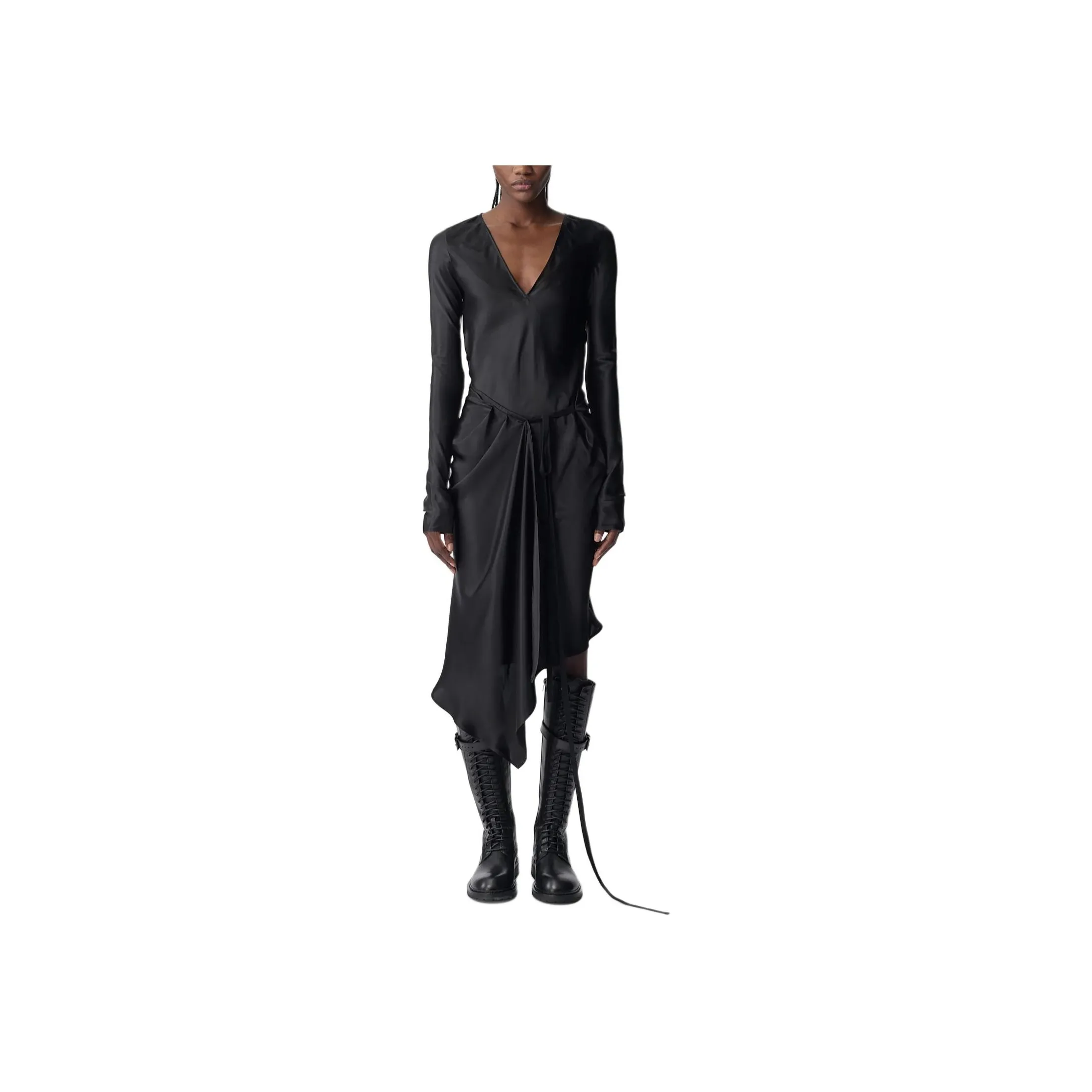 Ann Demeulemeester Long Sleeved Dress Women's Black
