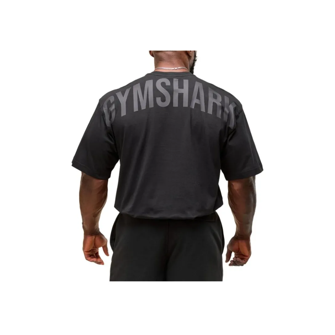 GYMSHARK Пава T Рубашка Мужская Черная