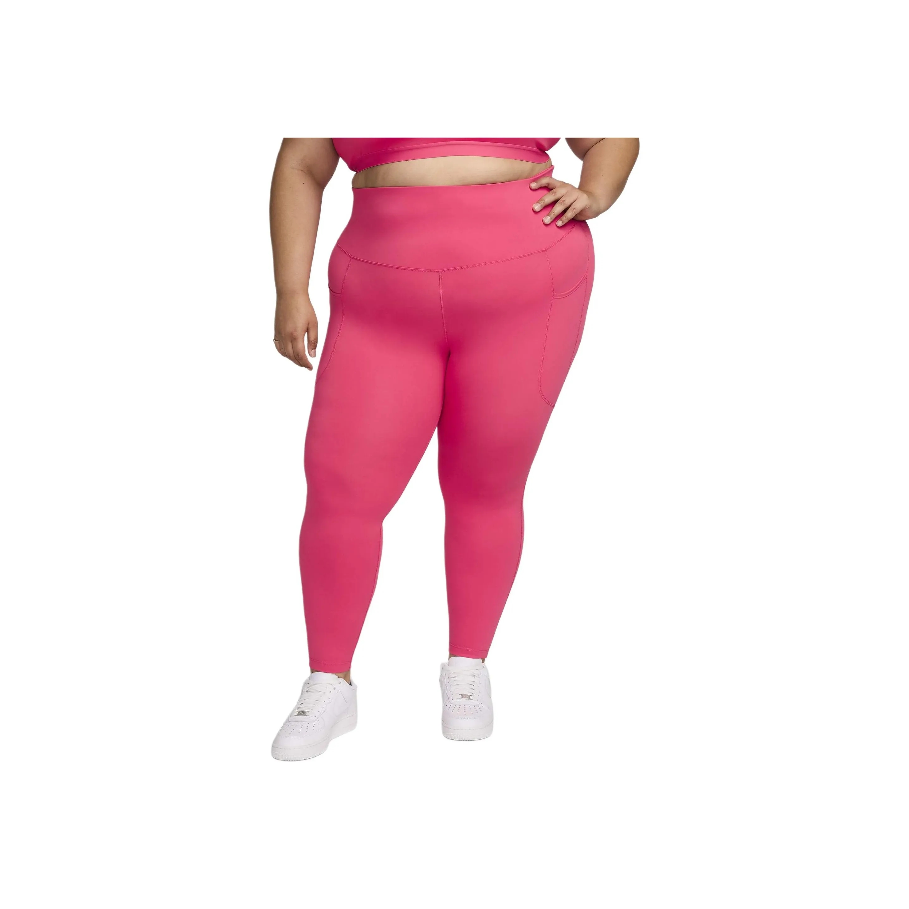 Nike One Women's High-Waisted 7/8 Leggings With Pockets Plus Size