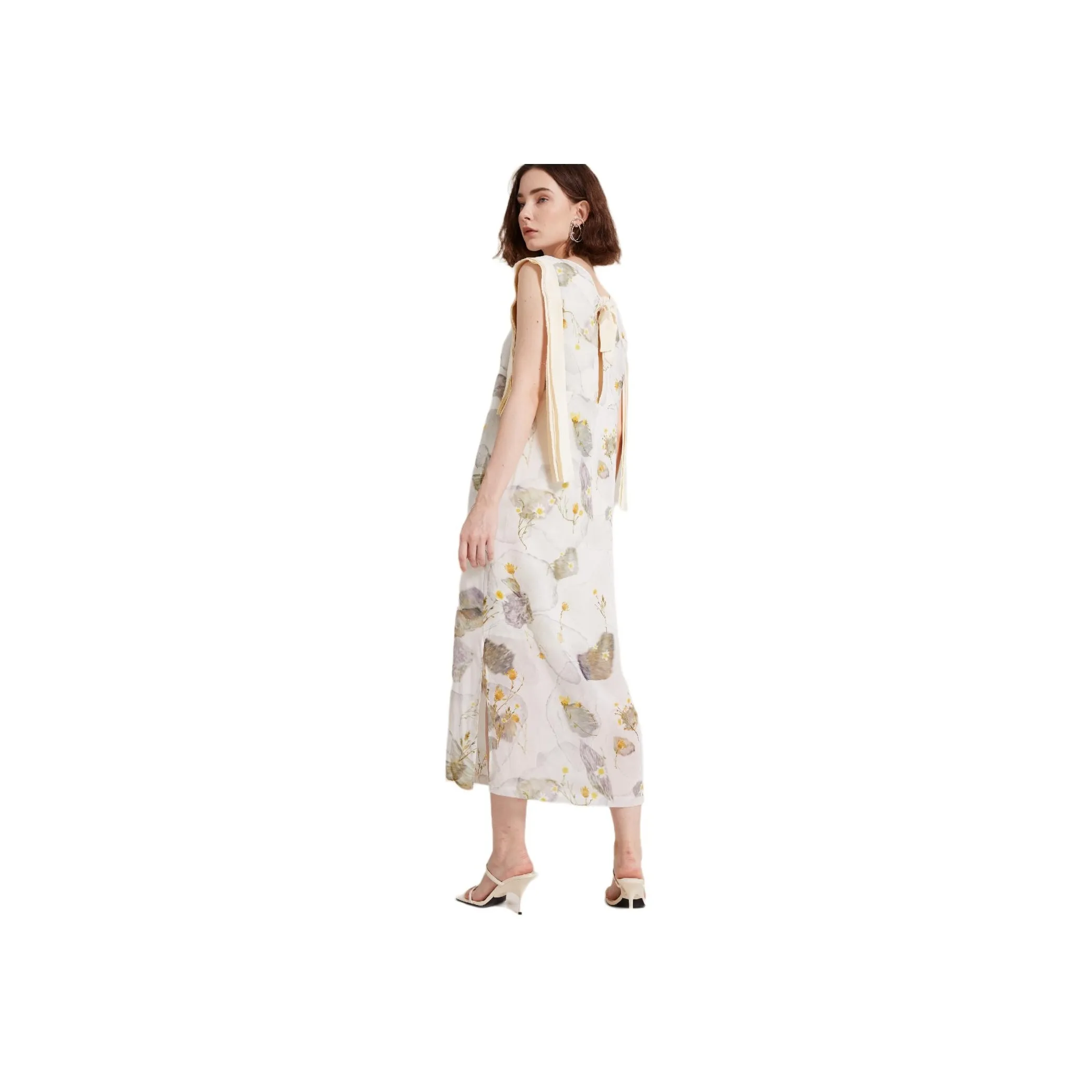 SUNDAY LIFE Sleeveless Dress Women's White