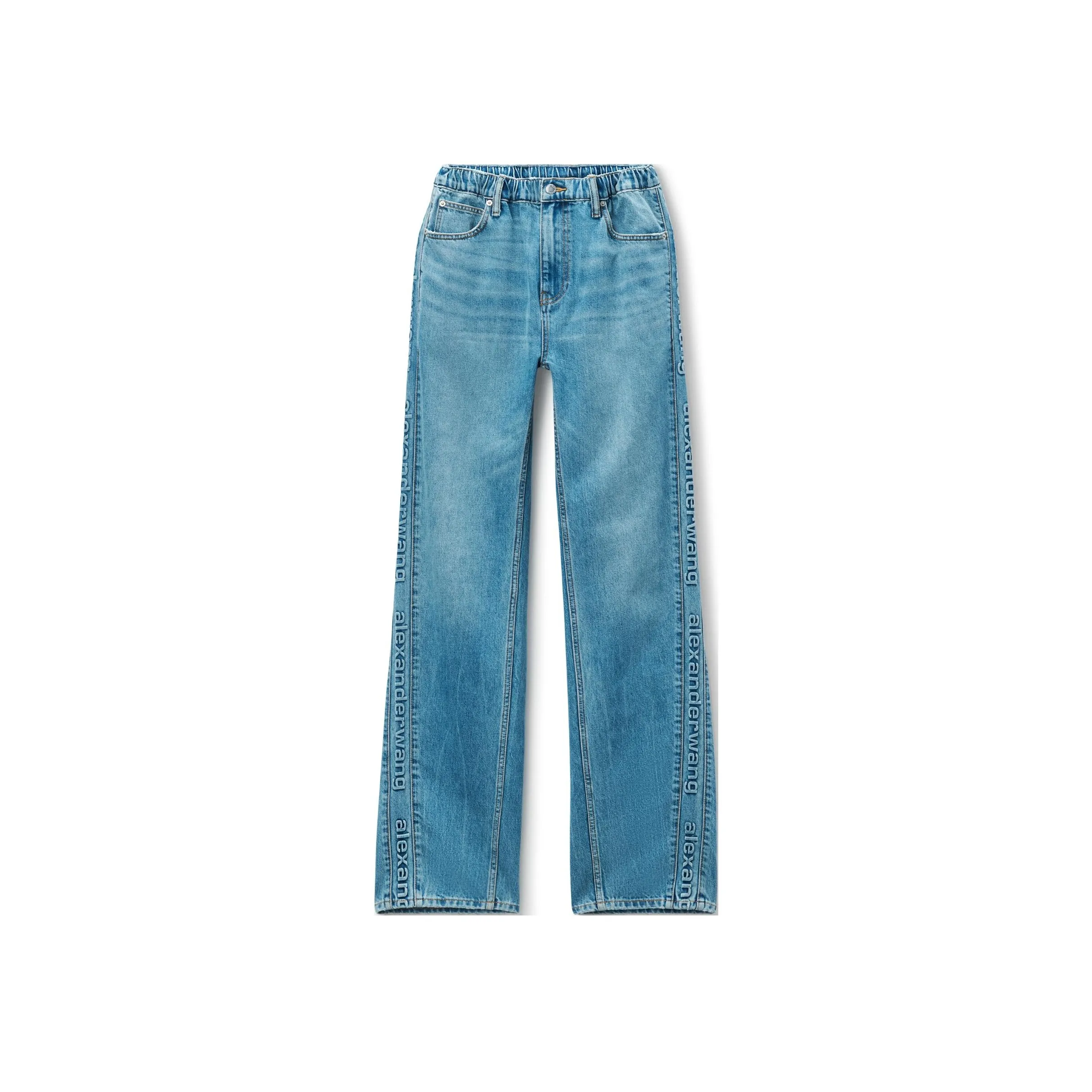 Alexander Wang Logo Embossed Balloon Jeans