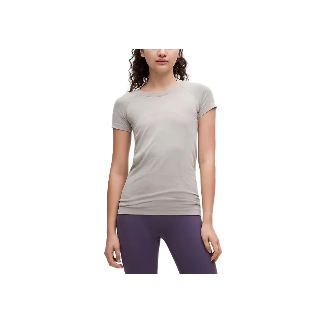 Lululemon Swiftly Tech Raglan Sleeve T Shirt Women's Diluted Washing Soft Clay