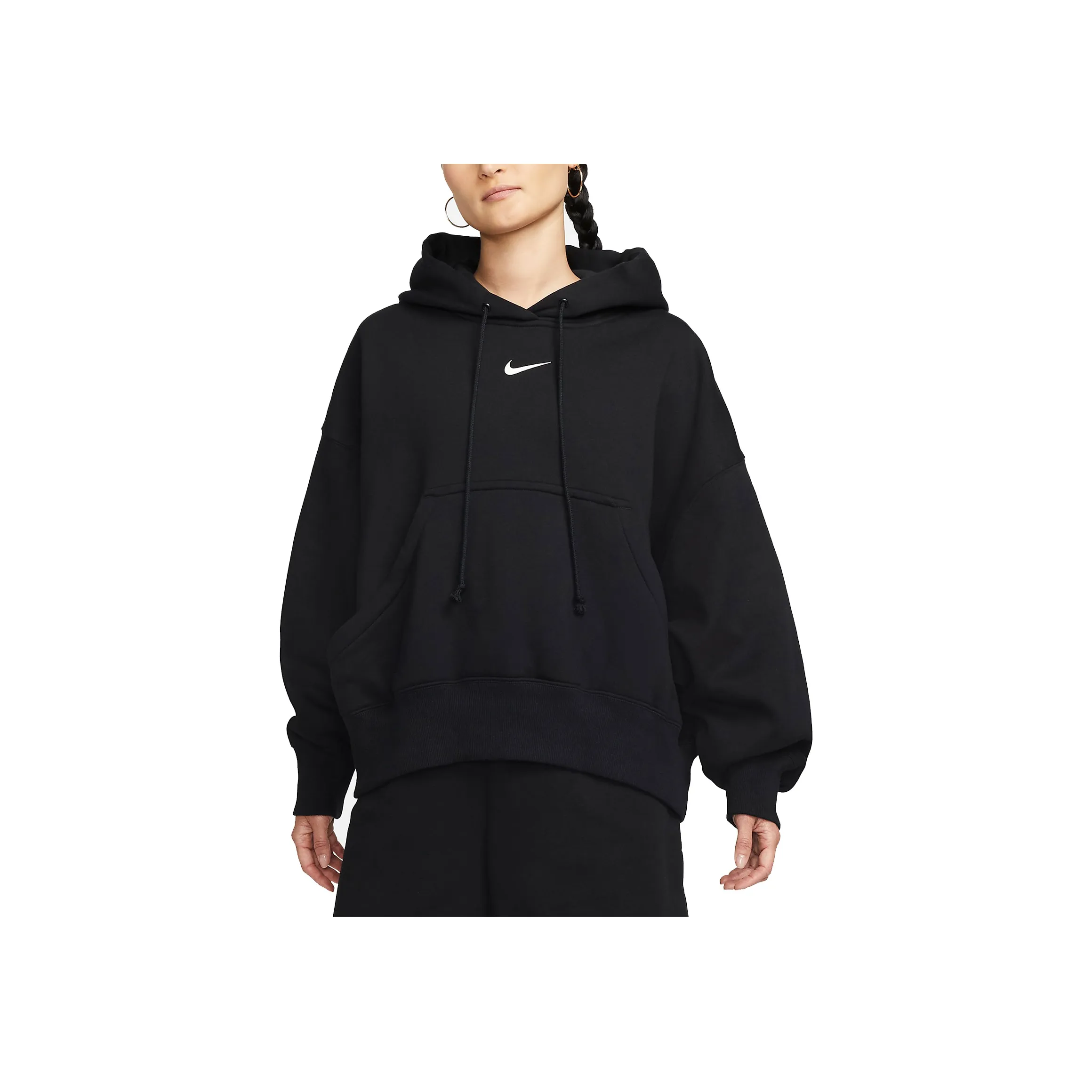 Nike Women's Oversized Pullover Hoodie Black/Sail