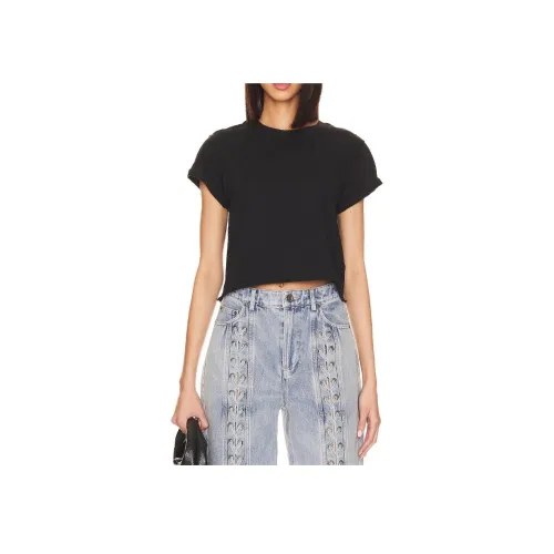 FREE PEOPLE Черные Женские Т-рубашки