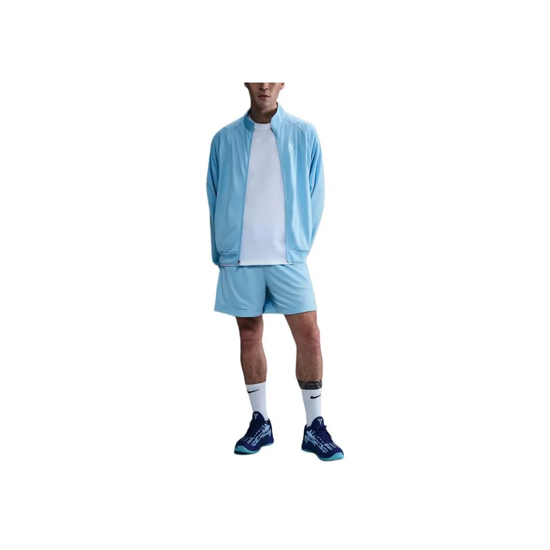 Nike Dri Fit Swoosh Баскетбольные шорты Мужской Mind Синий Белый