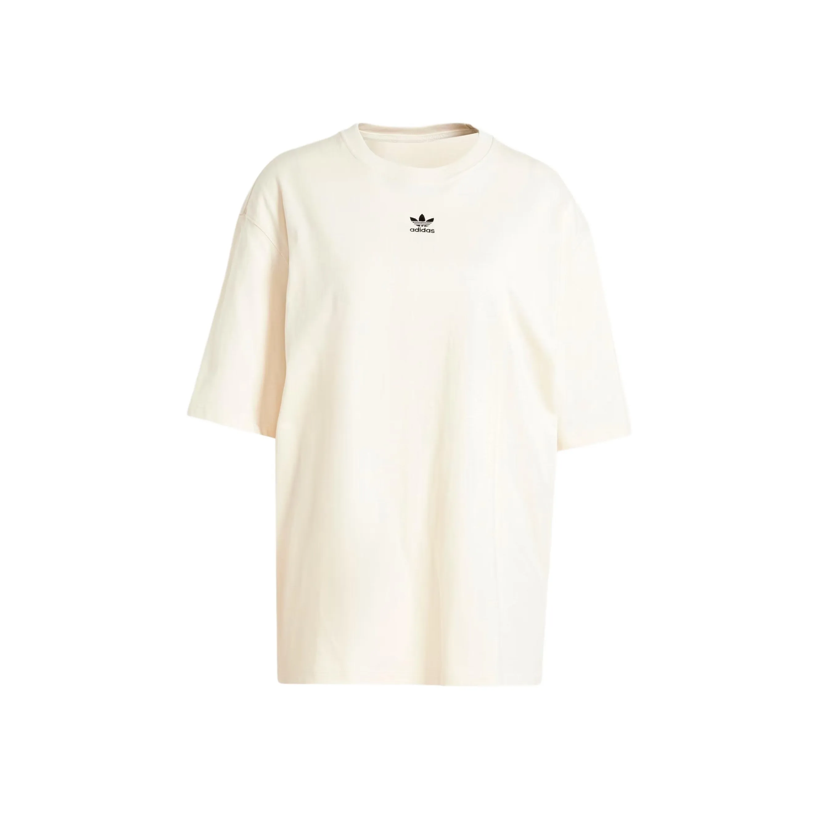 Adidas Originals Т-рубашка с рукавом-трубкой женская кремовая