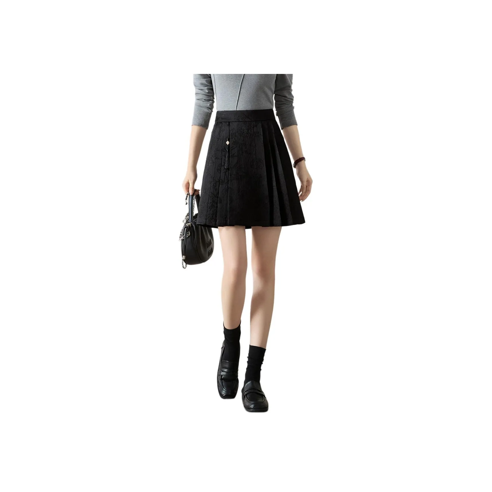 Mo Han Yi Mei Casual Short Skirts Women's Black