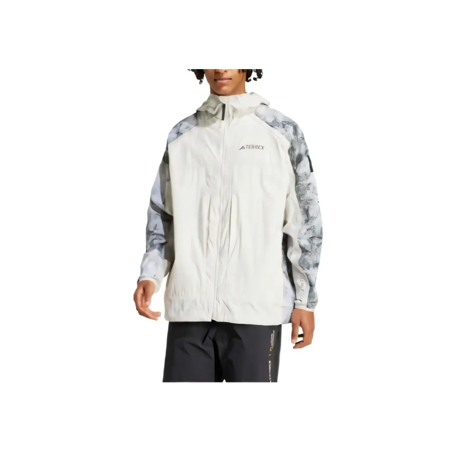 Adidas X National Geographic WIND.RDY Hooded Marble print Jacket
